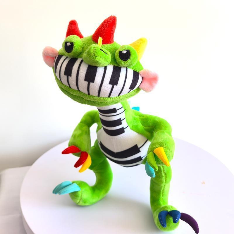 Novo produto: Brinquedo de pelúcia dinossauro com piano, brinquedo de pelúcia Dinossauro Bobby com jogo de piano, adequa