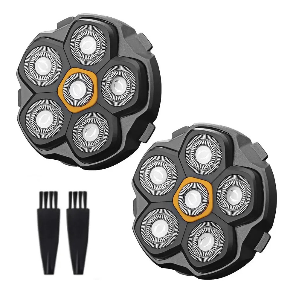2 Pcs Refil Barbeador Elétrico Momlulu 6d Magnético
