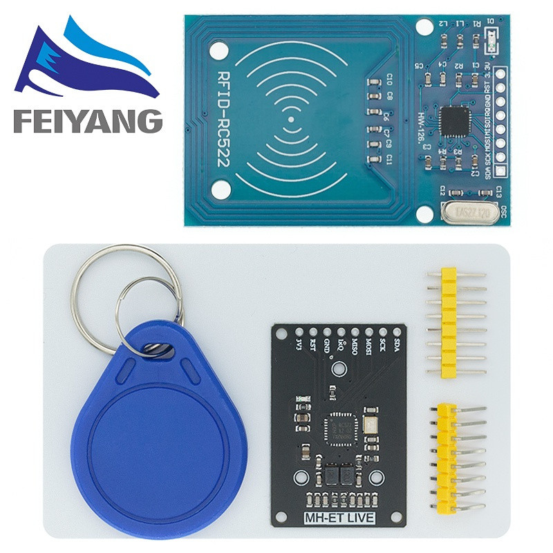 Leitor De Cartão RFID 13.56 Mhz RC522 MFRC522 Módulo NFC MFRC 522 RC 522 Arduino PIC