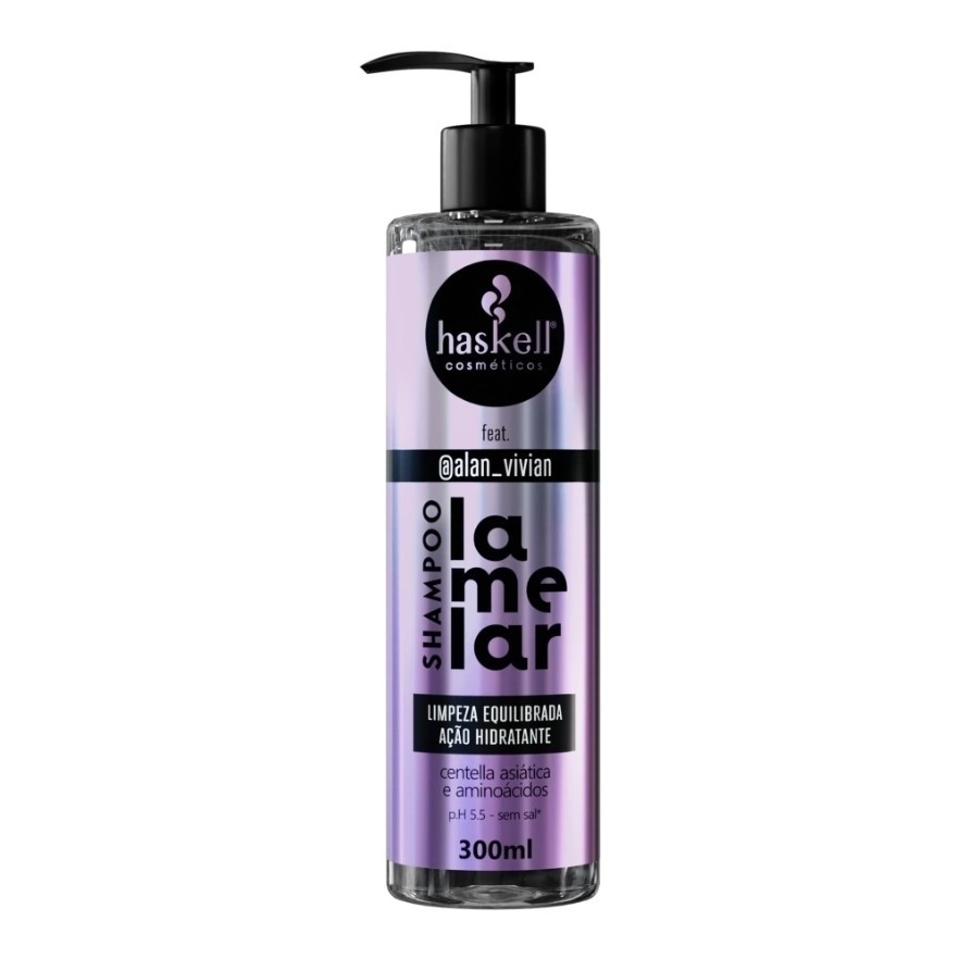Shampoo Lamelar 300ml Alan Vivian Original Hidratante Reconstrução Capilar - Haskell