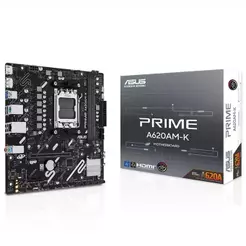 Placa Mãe Asus Prime A620AM-K, Chipset A620A, AMD AM5, MATX, DDR5, 90MB1GX0-M0EAY0