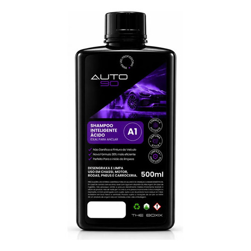 Shampoo Desincrustante AUTO90 A1 500ml Para Veículo Pesado Limpeza De Barro Resíduos Agro E Oficina