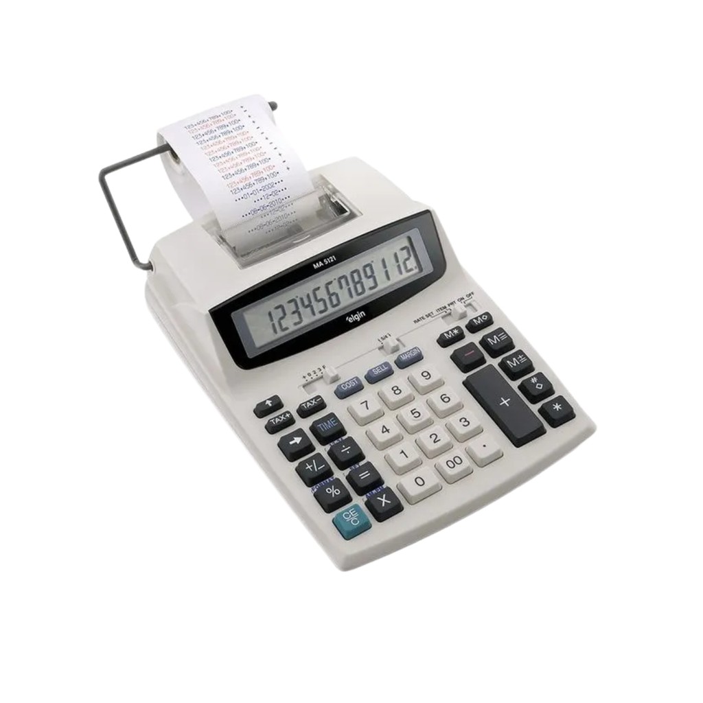 Calculadora Mesa C/Bobina 12 Dígitos Bivolt MA5121 Pro Elgin