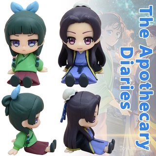 Versão Q The Apothecary Diaries Maomao Jinshi Mini Figura Anime Kawaii Brinquedos Decorativos para Mesa e Carro Presente