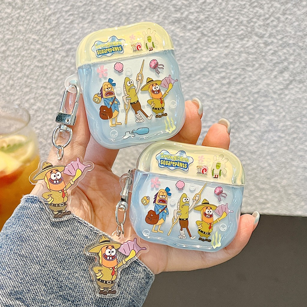 Capa ins Para AirPods , Protetora Fone De Ouvido Apple , Corrente Fofa De Desenho Animado Adequada 4 1/2 Pro/2 3 Antider
