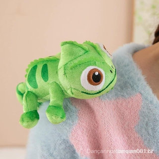 17cm Pascal Rapunzel Camaleão Deitado Ombro Plushie Brinquedo Boneca De Pelúcia Brinquedos Kawaii Decoração Meninos Meni