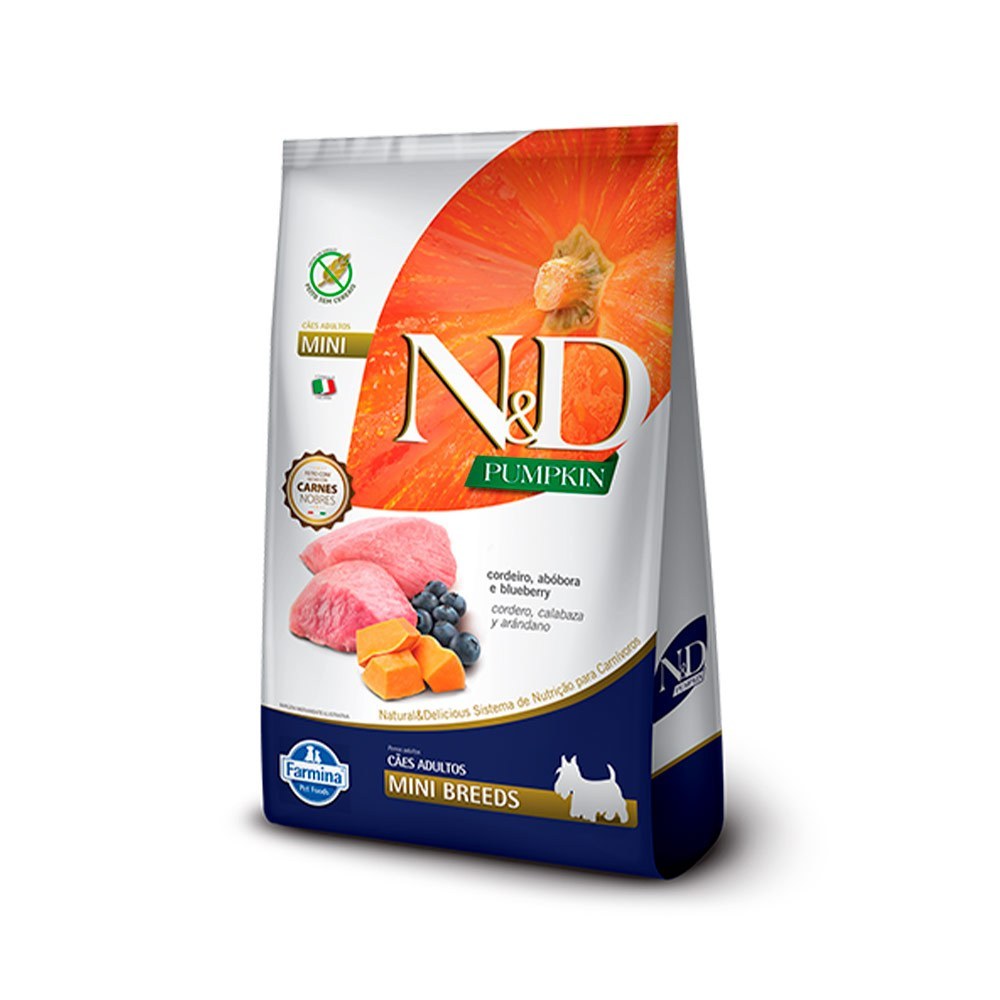 Ração Ned Pumpkin Adulto Cordeiro Mini 2,5kg