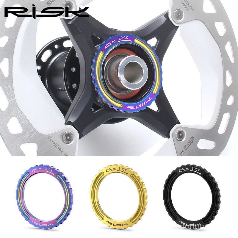 RISK Bike Tampa de Anel de Travamento para Freio a Disco em Liga de Titânio CP Center Lock para Campagnolo CP