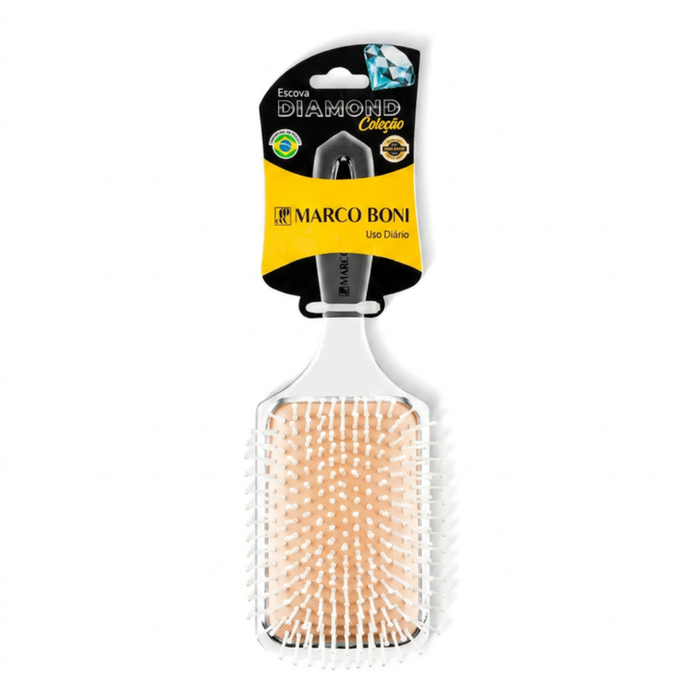 Escova Raquete Md Diamond Antifrizz Uso Diario Marco Boni