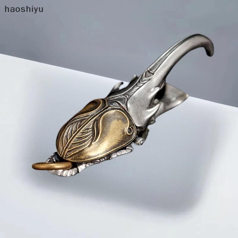 HAO Vintage Besouro Chaveiro Abridor De Garrafa De Metal Com Asa Intrica Design Durável Para Homem Acabamento Metálico P