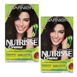 Kit 2 Tintura Creme Nutrisse Garnier Ônix 10 Kit