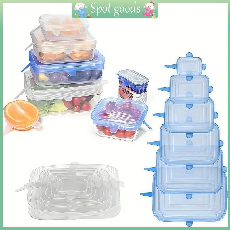 vivi Tampas Silicone Quadradas Eficientes 6 Unidades Recipiente Hermético Cobre Máquina Lavar Louça