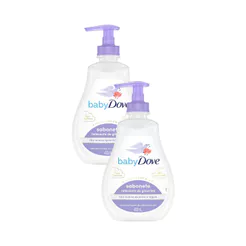 Kit 2 Sabonete Líquido Relaxante de Glicerina Baby Dove Hora de Dormir 400ml