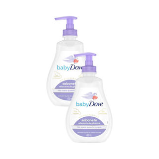 Kit 2 Sabonete Líquido Relaxante de Glicerina Baby Dove Hora de Dormir 400ml