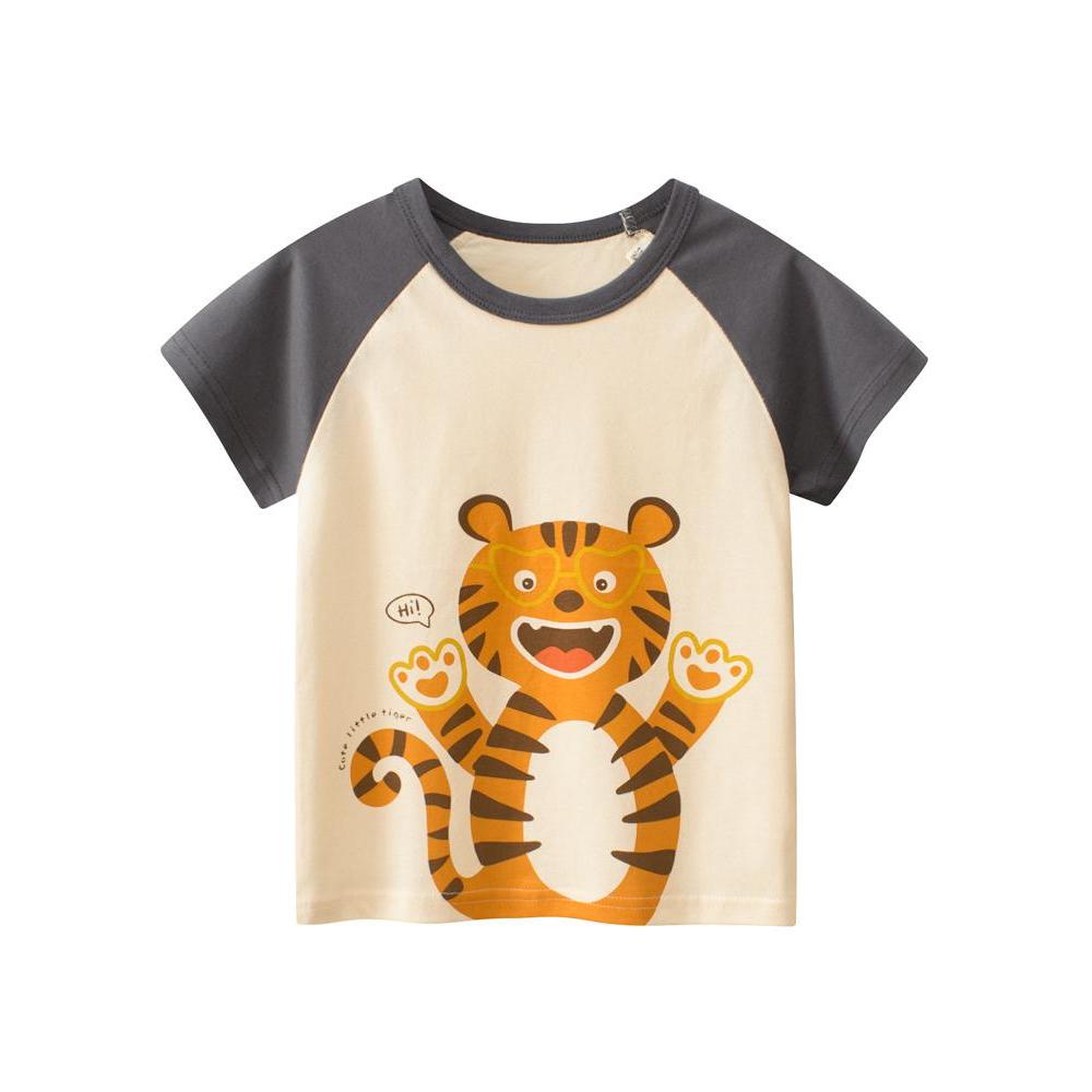 27 crianças roupas infantis de algodão puro verão novo estilo moda infantil camiseta de manga curta versão coreana desen