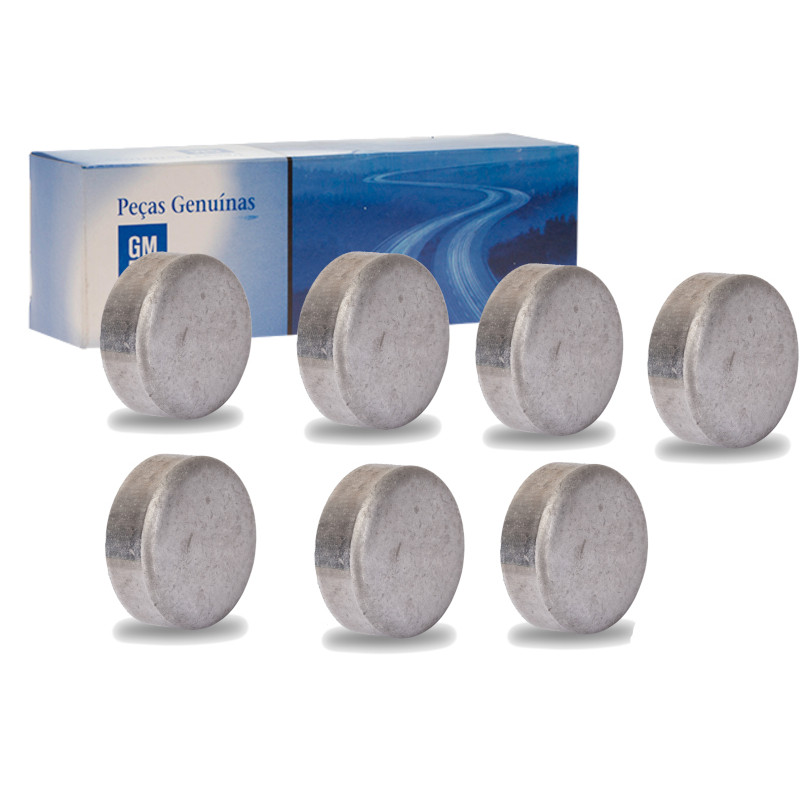 KIT SELOS BLOCO MOTOR 34MM ( 7 PEÇAS ) GM CORSA CELTA PRISMA ONIX COBALT SPIN OMEGA ASTRA ZAFIRA VECTRA