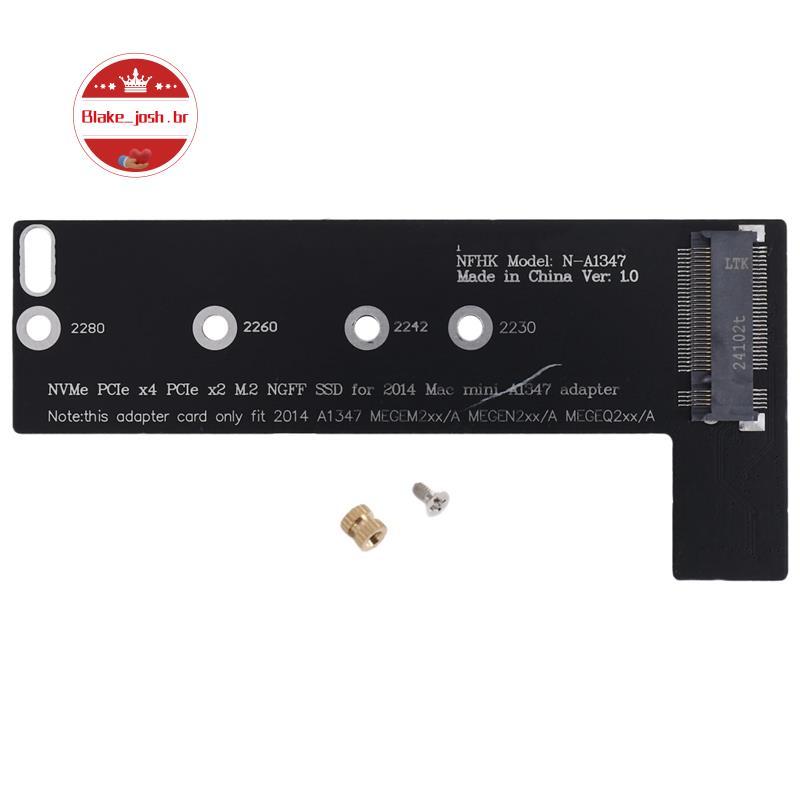 [Qualidade B] Nova Placa Conversora SSD NVMe M2 Para Aplicar Mini 2014 A1347 MEGEN2 MEGEQ2 Adaptador Raiser PCI Express