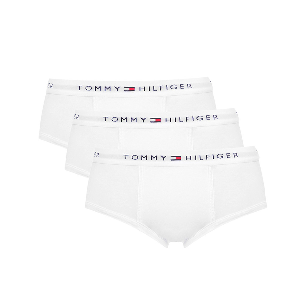 Cueca Tommy Hilfiger Cotton Stretch Brief Branca Pack