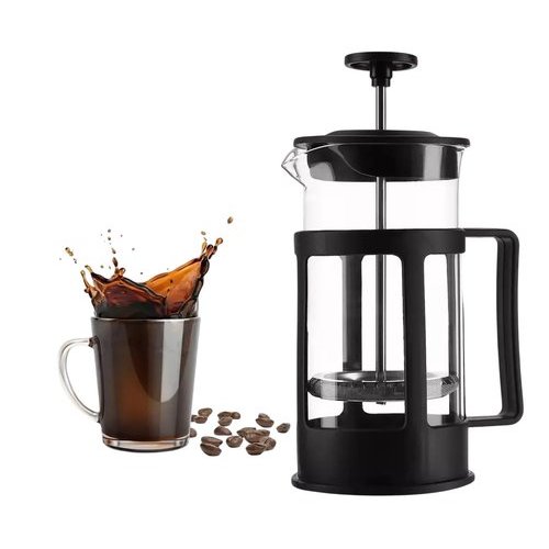 Cafeteira Francesa Prensa Cafe 600ml Capacidade Compacta Design Moderno Preta