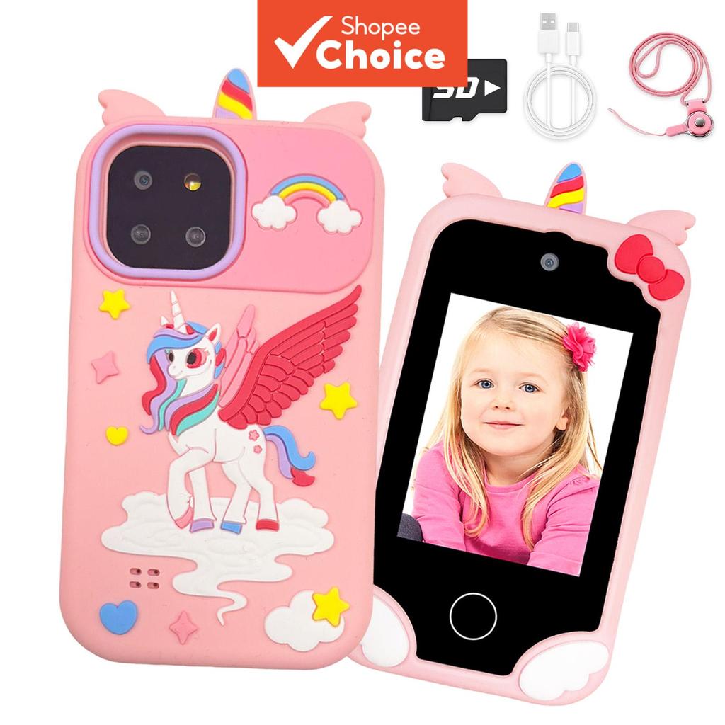 Smartphone Infantil , Lindos Presentes De Natal , Celular Com Tela Sensível Ao Toque , Aprendizagem , Jogos E Cordão .