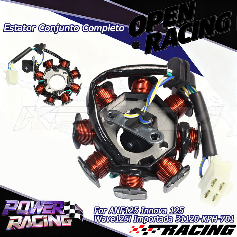 Estator Magneto Bobina de Carga 31120-KPH-701 Para ANF125 Innova 125i Wave125i 2005-2013 Importada Alta Qualidade