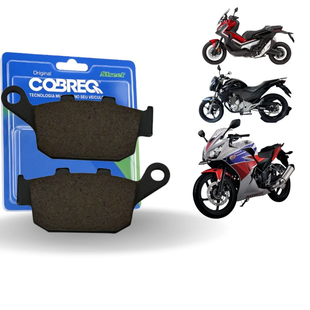 Pastilha Freio Traseiro Moto Honda X-ADV 2019 ate 2024 Cobreq