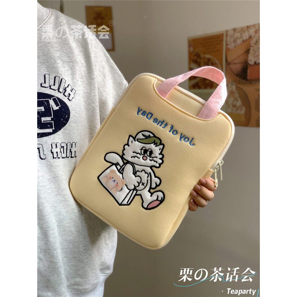 Ins estudante 37cm iPadpro Tablet capa protetora macbook forro saco 47cm portátil bolsa feminina