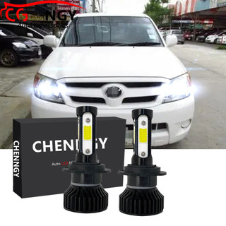 Para Toyota Hilux VIGO KUN25 2004 2005 2006-2009 2010 2011 Farol Dianteiro Do Carro Lâmpadas BHLamp-V4 6000K Kit De LED 