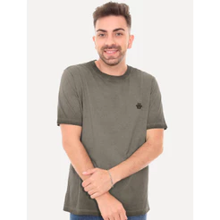 Camiseta John John Masculina Rubber Key Transfer Chumbo Original