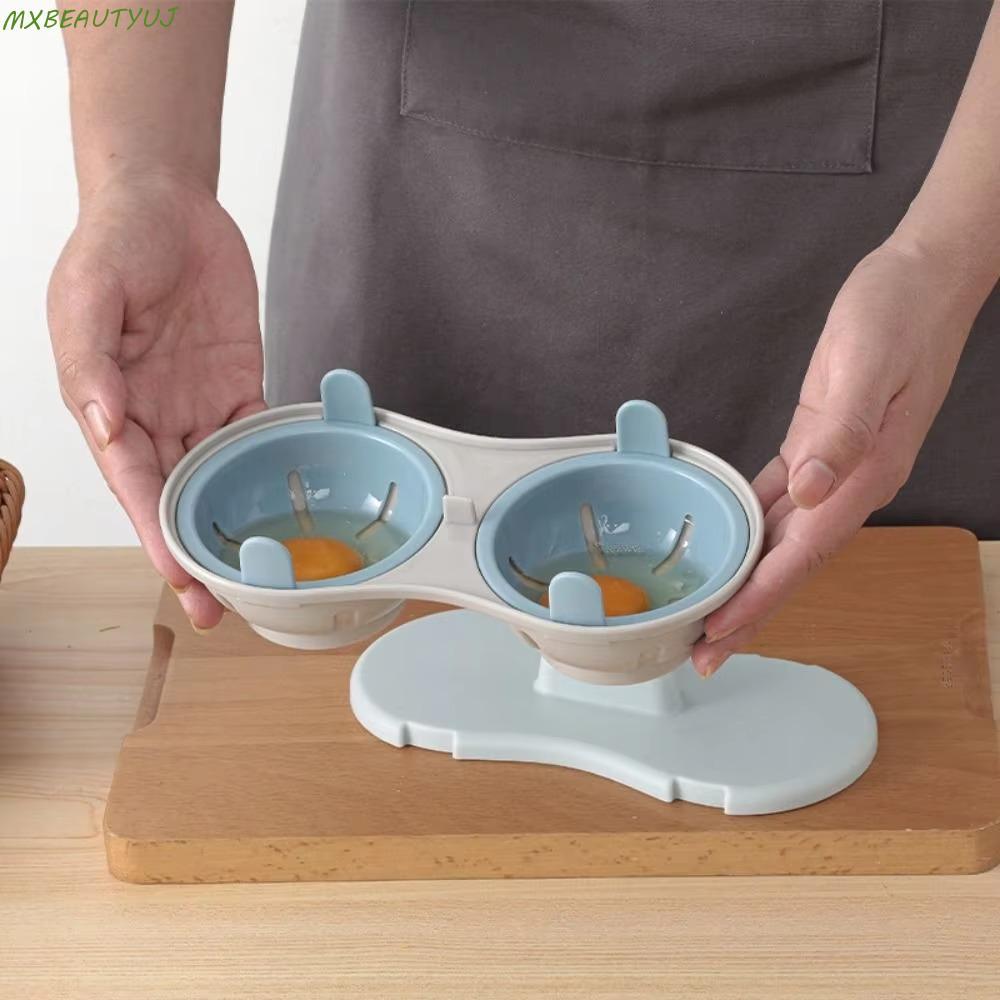 MXBEAUTYUJ Fogão De Ovos De Micro-Ondas Para Cozinha De 2 Peças , Caçador Plástico Com 1/2 Cavidade , Cesta De Filtro