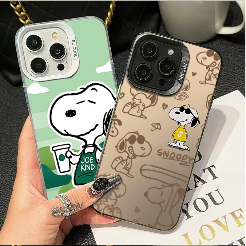 Capa de Telefone com Desenho do Snoopy para Samsung Galaxy A14 A25 A05S A72 A23 5G A25 A30 A20 S22 S21 S20 Plus Ultra 5G