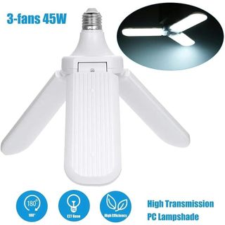Lampada Petalas LED 60W Dobrável Ajustável Bivolt Forte Luz Branco-Frio E27