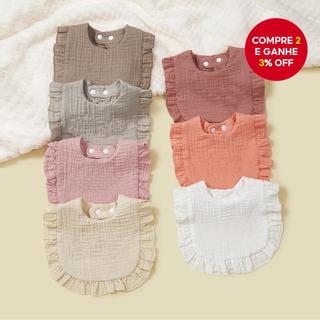 Conjunto De Babadores Para Bebês Com Babados De 7 Peças-Adoráveis Itens Essenciais Refeições Aniversário De