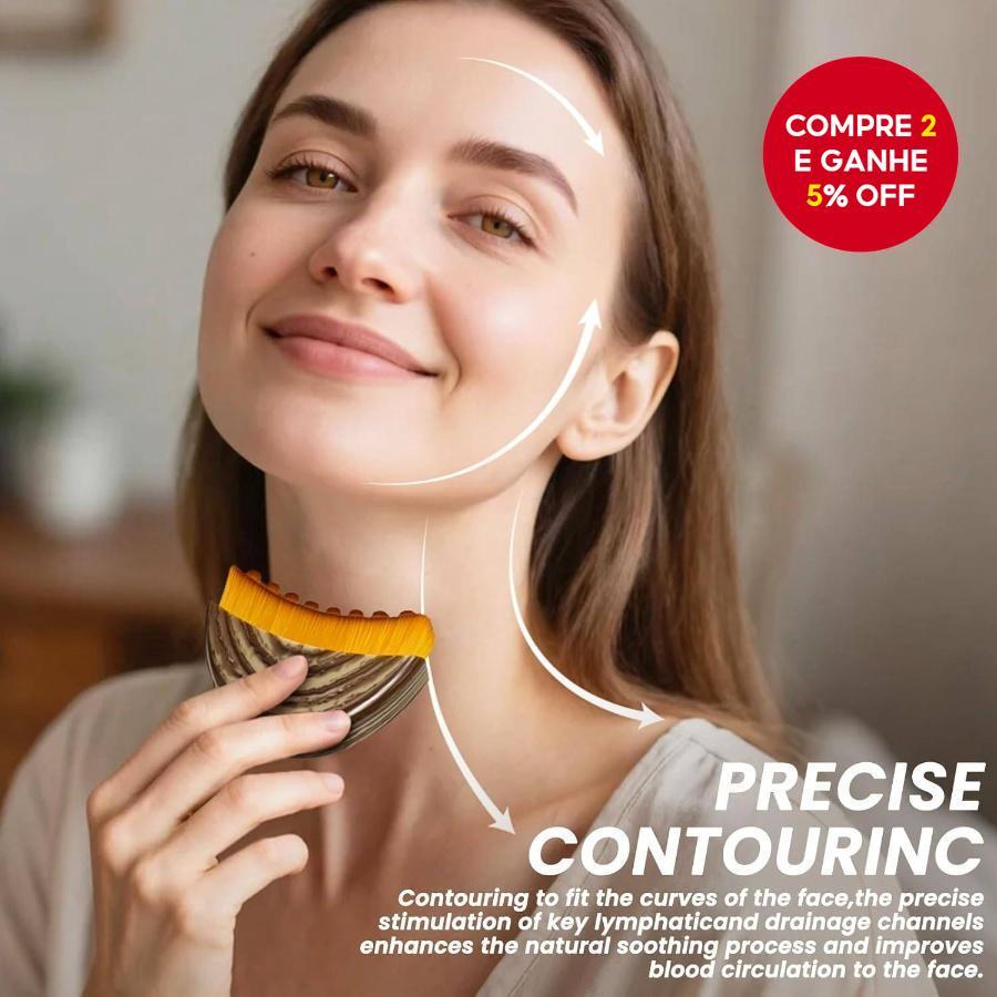 Escova Facial De Contorno Grande – Ferramenta Portátil De Massagem E Corporal Para Drenagem Linfática , De Beleza Multiu
