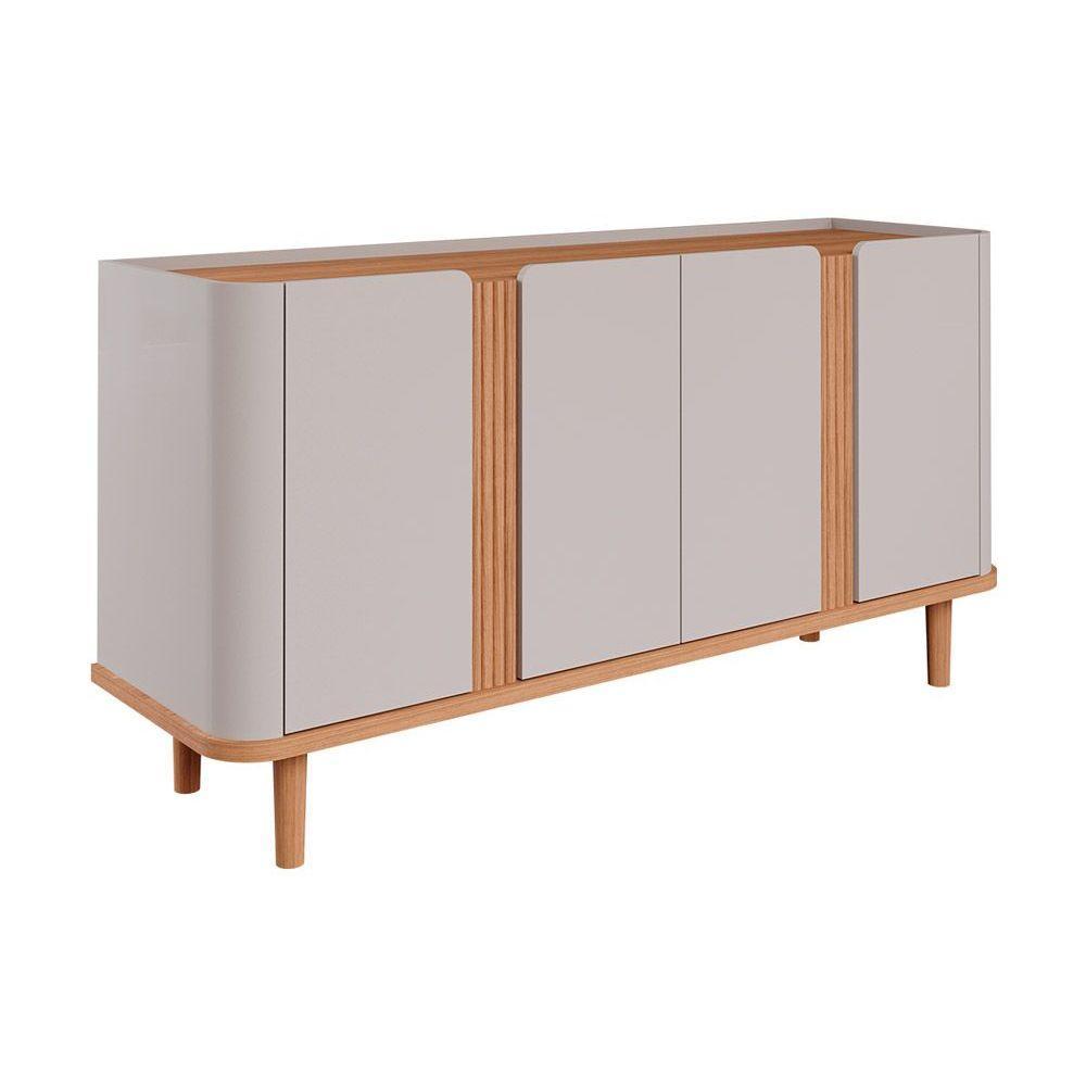 Buffet de Sala Jantar Eva 4 Portas Nature/Off White - Cimol