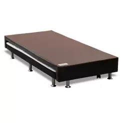 Cama Box Base c/Auxiliar Solteiro Revolution Courano Nero Black (88x188) - Ortobom
