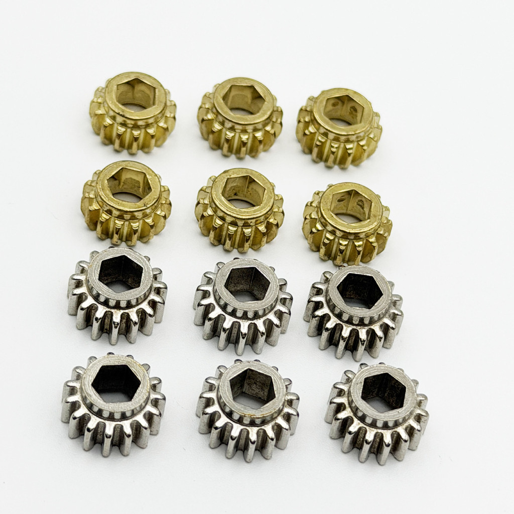 Botão De Corda De Guitarra De Ferro Com 15 Dentes , Engrenagem Interna , Diâmetro Externo 10mm , Acessórios De Dourada E