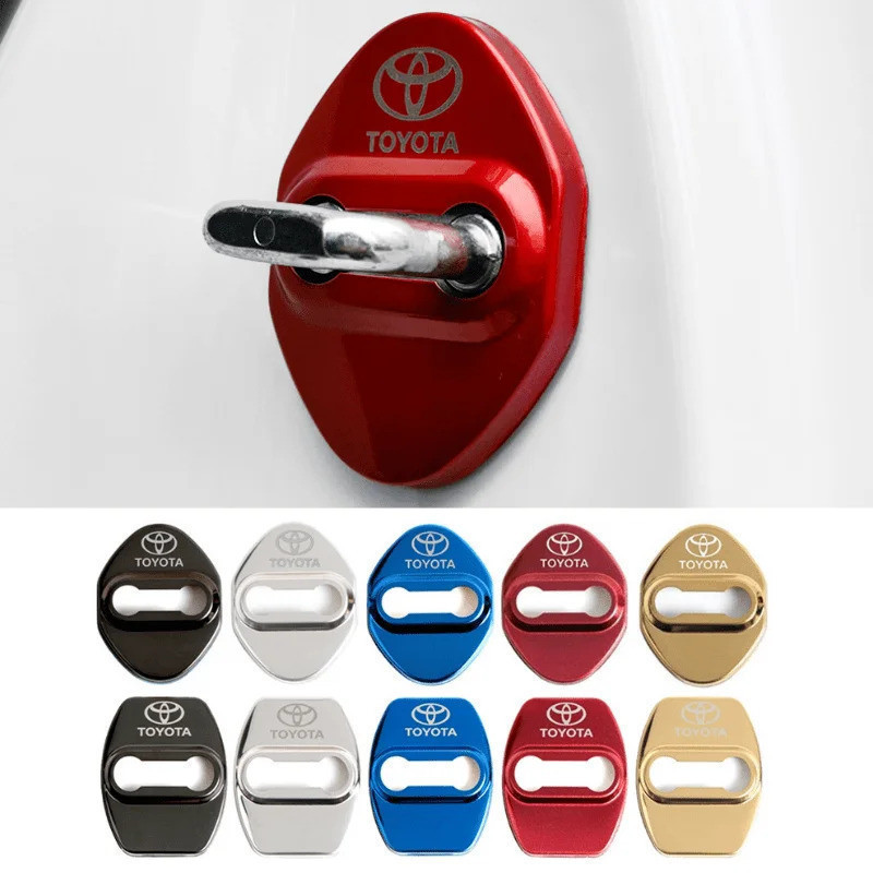 Capa de Fechadura de Porta de Carro para Toyota Prius CHR Rav4 Corolla Levin Camry Avalon Crown IX4 Wildlander Highlande