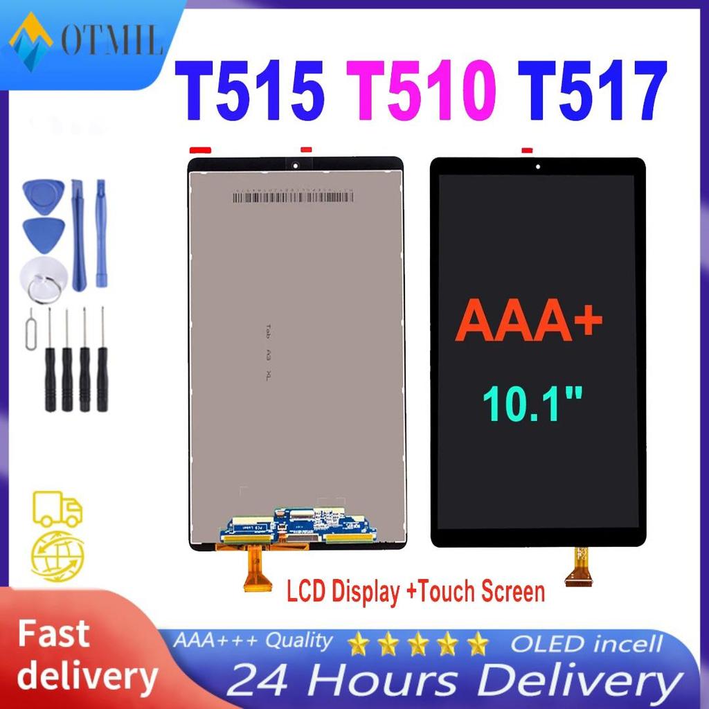 100 % Testado LCD Para Samsung Galaxy Tab A 10.1 2019 T510 T515 T517 SM-T515 T510 Display Tela De Toque Digitador Assemb