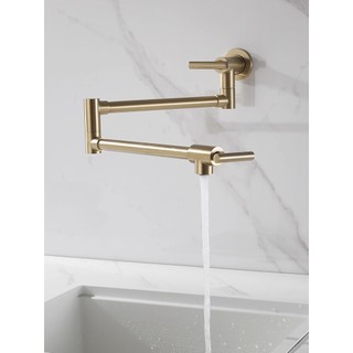 Torneira de cozinha com fogão de aço inoxidável 304, resfriamento único, retrátil, rotativa, purificador de água na pare
