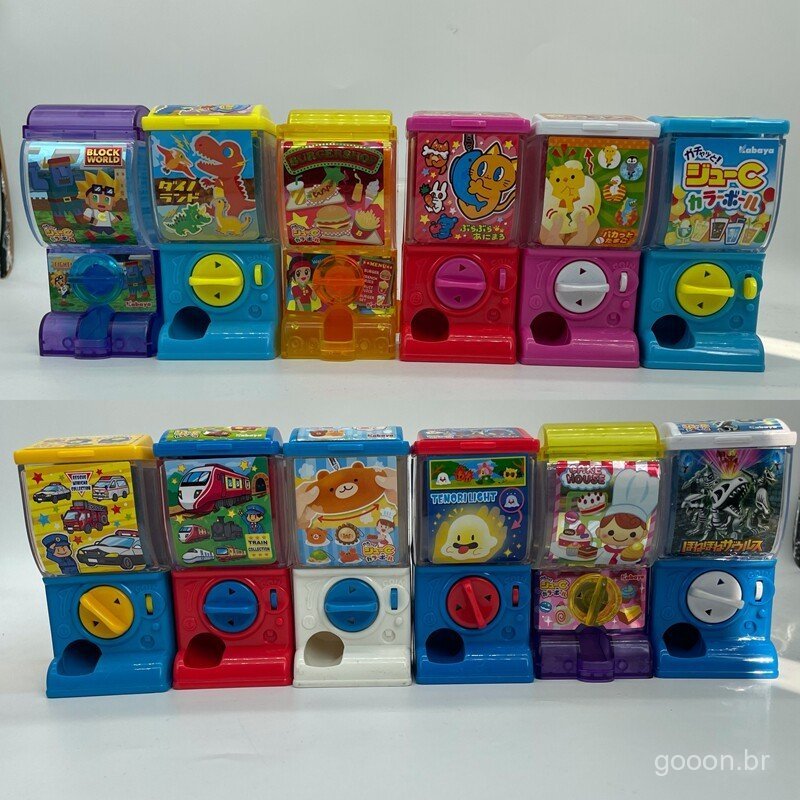 Nova máquina de brinquedos em cápsula solta, máquina gashapon, pingente, adesivos com tema de desenho animado, decoração