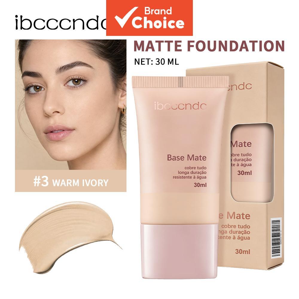 Ibcccndc Velvet Matte Foundation Corretivo De Cobertura Total 30ml De Longa Dura