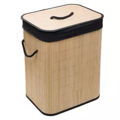 Cesto para Lavanderia com Forro em Tecido 40cm x 30cm x 50cm
