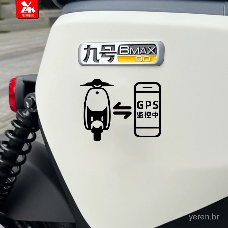 Novo adesivo decorativo de alerta e monitoramento GPS para scooter elétrico Ninebot, série N70N80 E80 90 C40Lit65C90 VPP