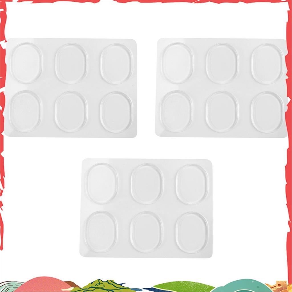 18 Peças Almofadas De Gel Amortecedor De Tambor Tambores De Silicone Para Controle De Tom De Bateria-Transparente