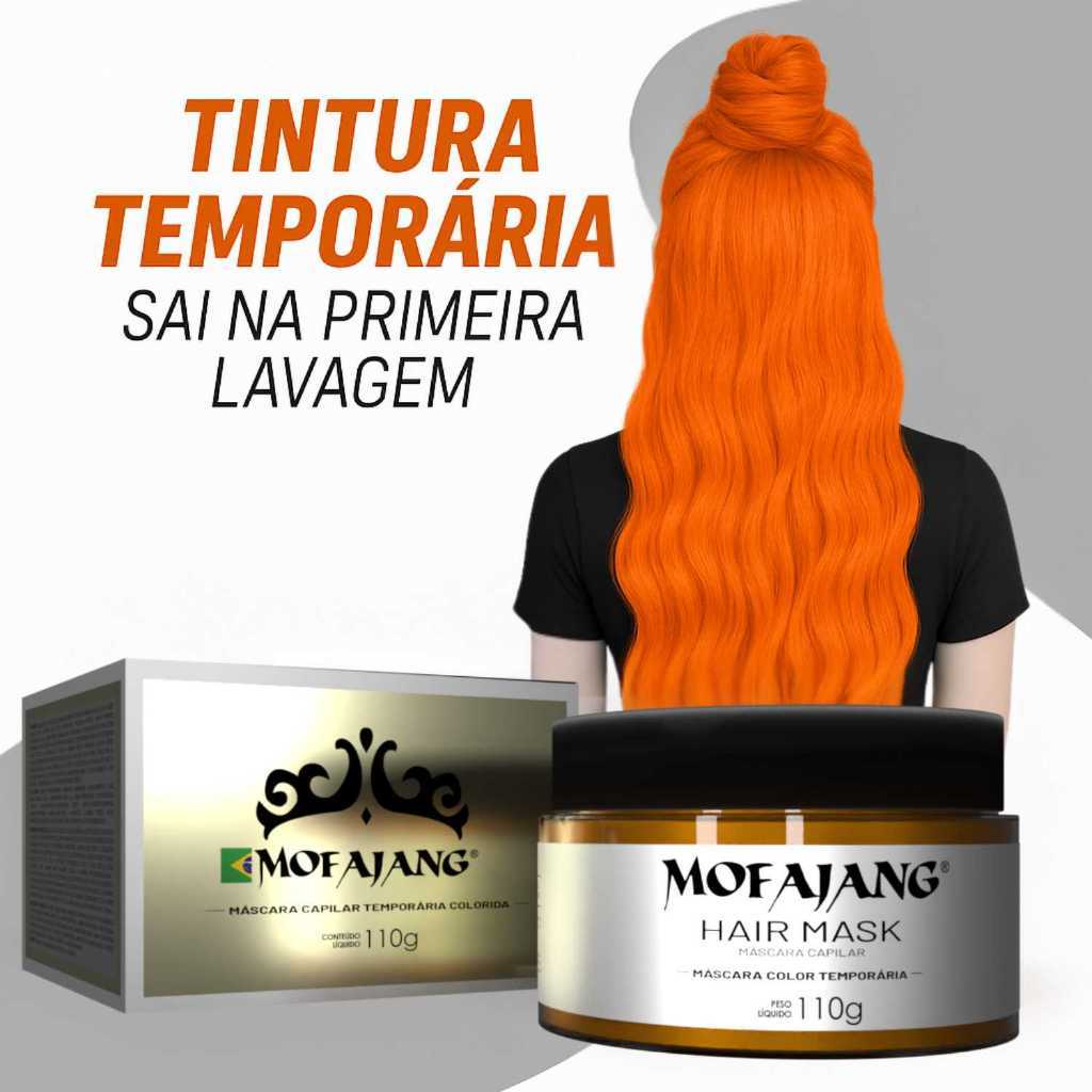 Mofajang Cera tintura lavável temporária - Orange
