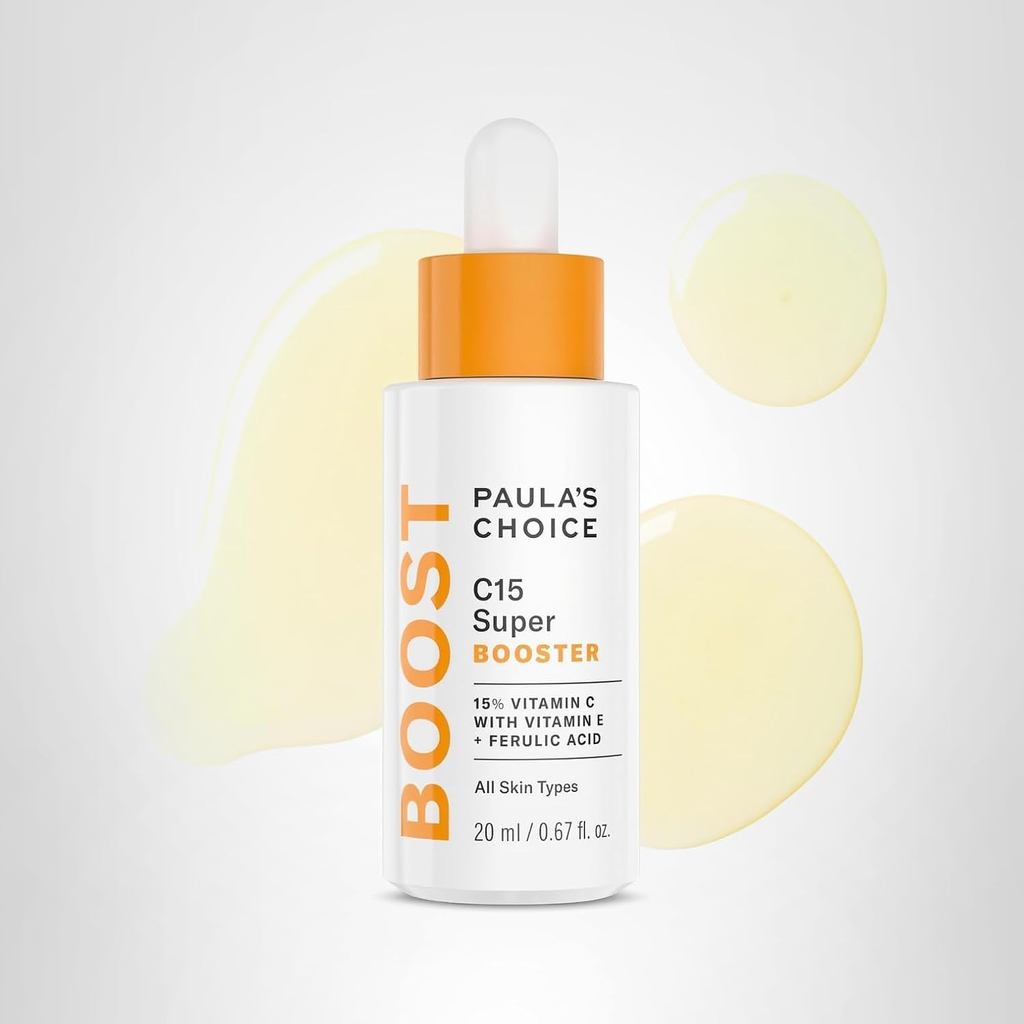 Paula's Choice BOOST C15 Super Booster, Sérum Facial com 15% de Vitamina C, com Vitamina E e Ácido Ferúlico para