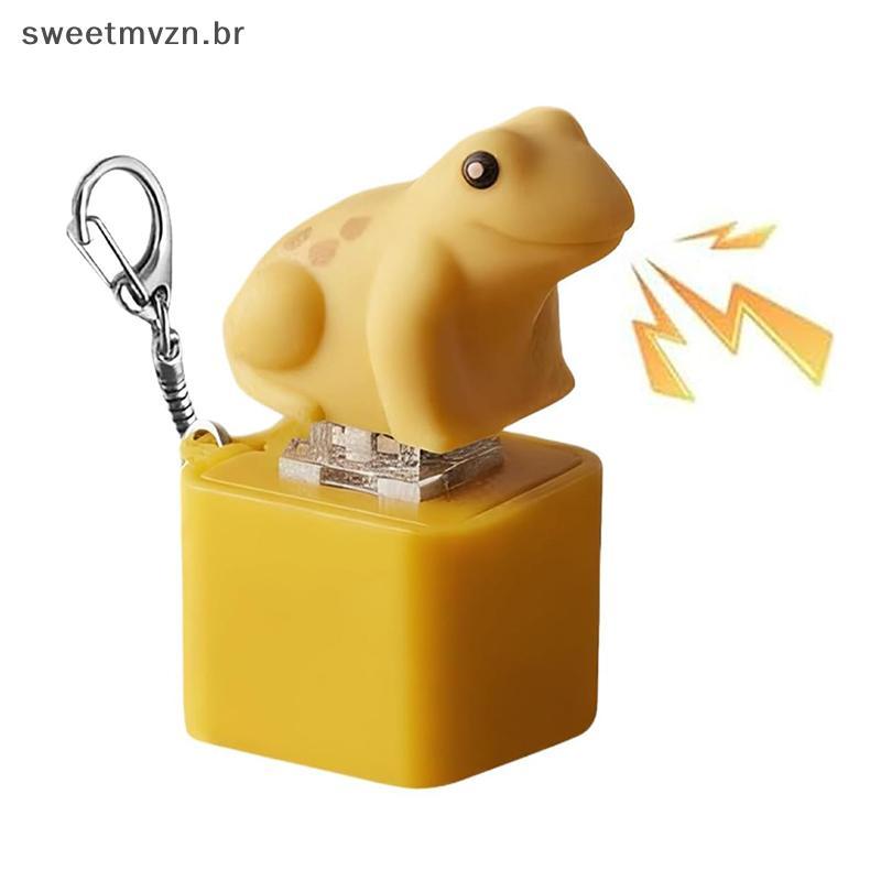 sweetmvzn Coquí Botão Chaveiro Com Som Realista E Luz LED Porto Rico Lembrança Presente De Aniversário Bonito Brinquedo