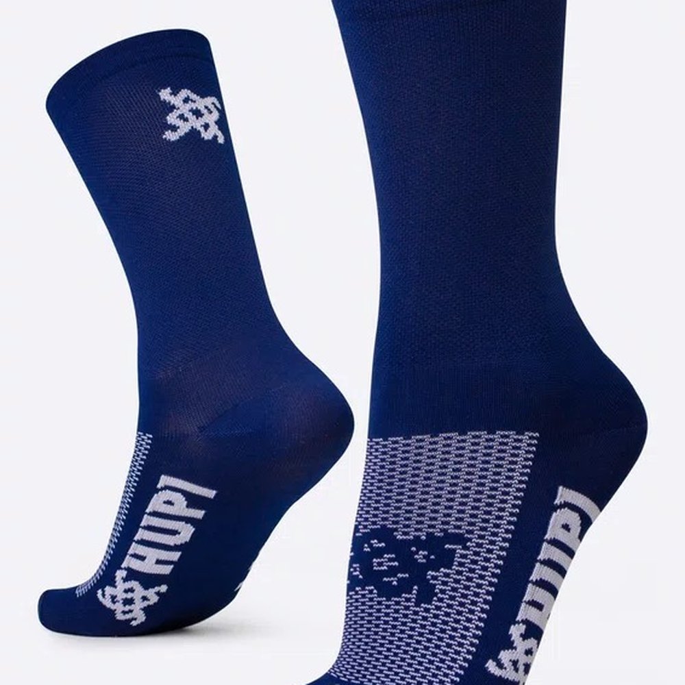 Meia Esportiva HUPI - Tamanho Plus 42-46 Lisa Azul Marinho