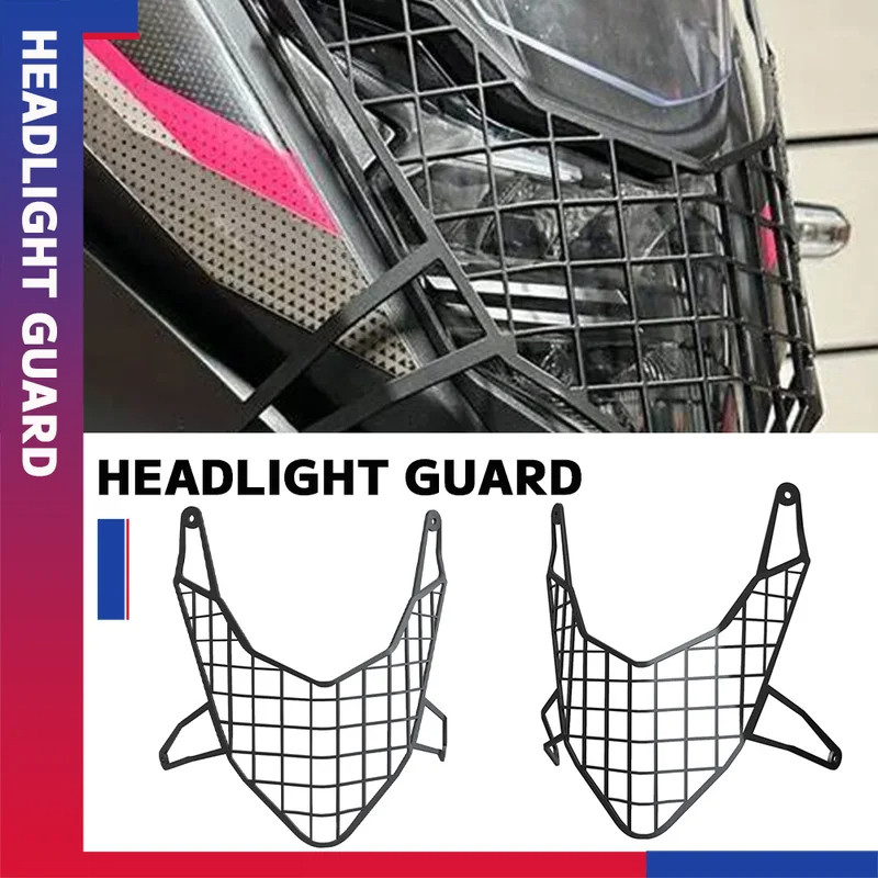 Motocicleta Farol Grill Guarda Cabeça Luz Capa Protetor Para HONDA TRANSALP XL750 XL 750 2023 2024 TRANSALP750 Peças
